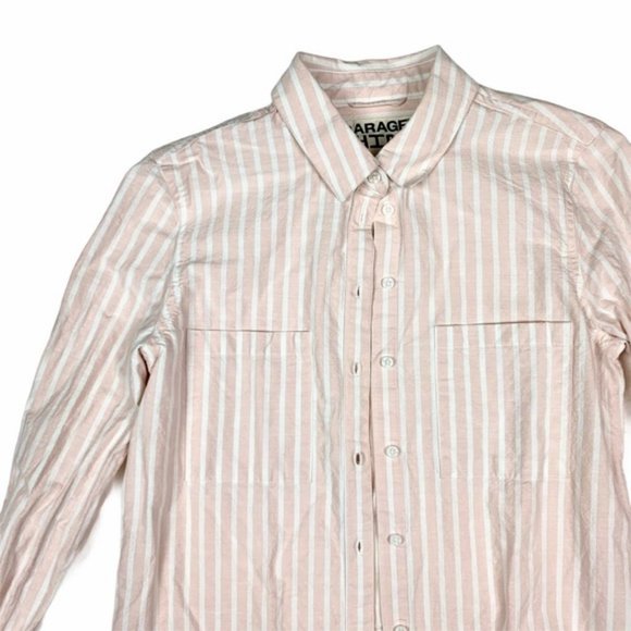 (Up To 50% Off SALE) Garage Flannel Striped Long Sleeve Top - Picture 2 of 3